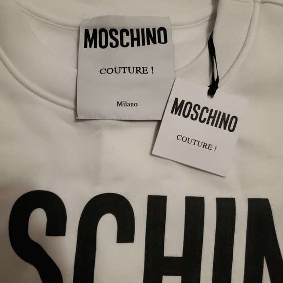 Moschino Size 48 NWT cotton sweatshirt - Picture 5 of 5